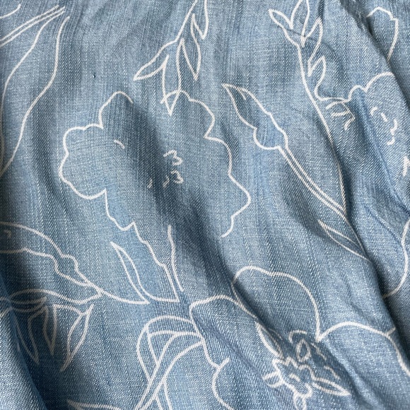 Anthropologie Cloth & Stone Soft Blue Romper - Picture 4 of 5